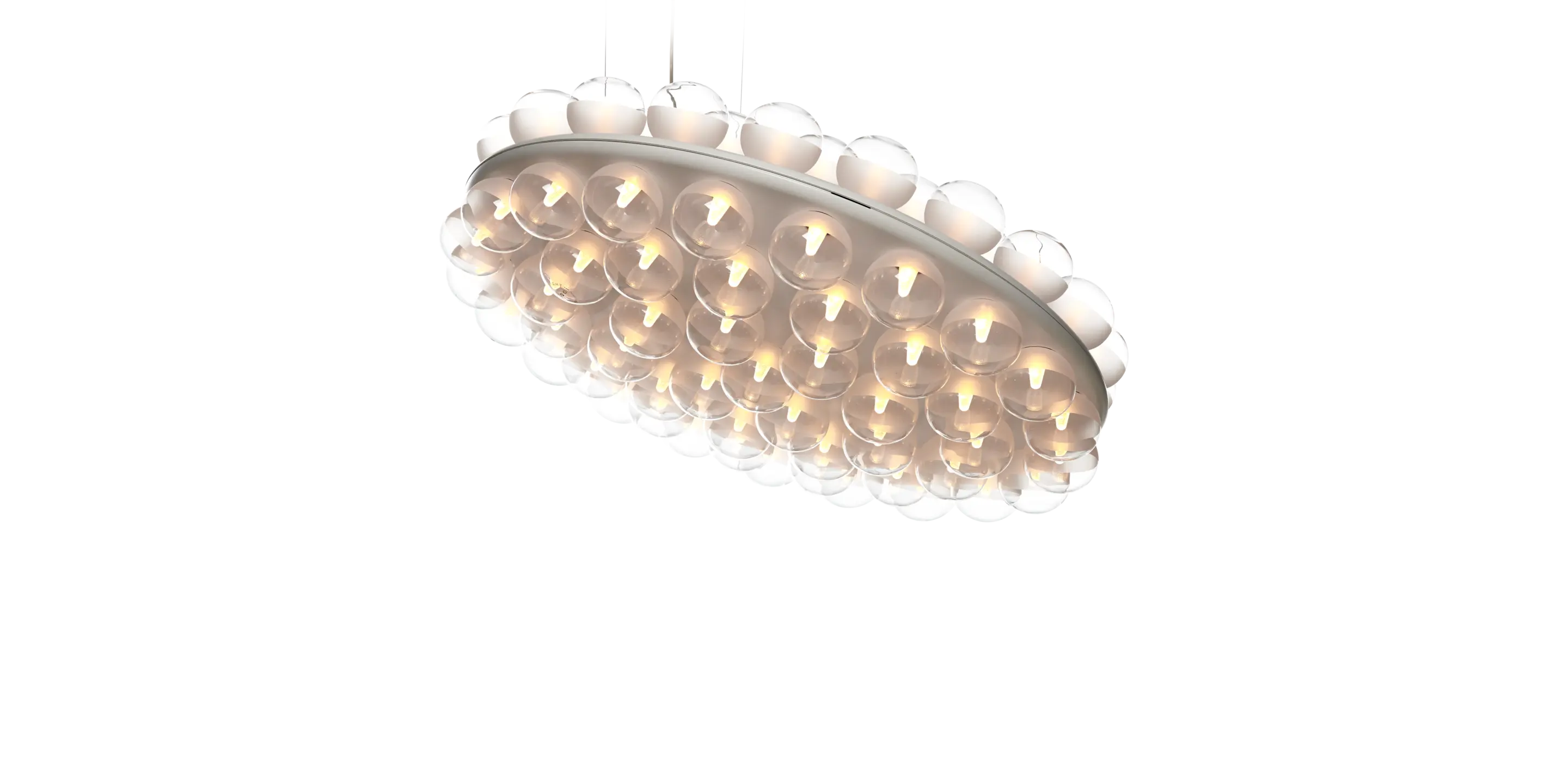 Prop Light Round Double suspension tilted on front view